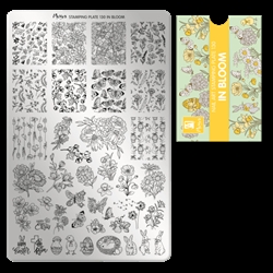 In Bloom, Stamping Plade NO. 130 stampingplade, Moyra